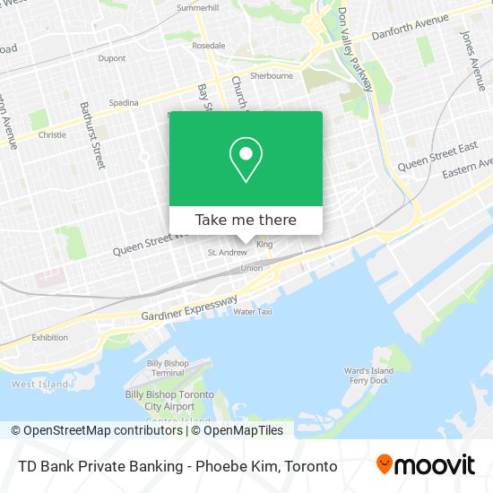 TD Bank Private Banking - Phoebe Kim map