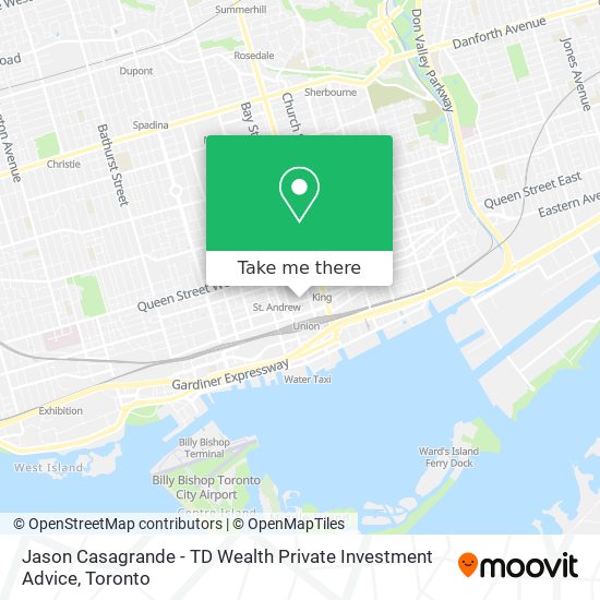 Jason Casagrande - TD Wealth Private Investment Advice map