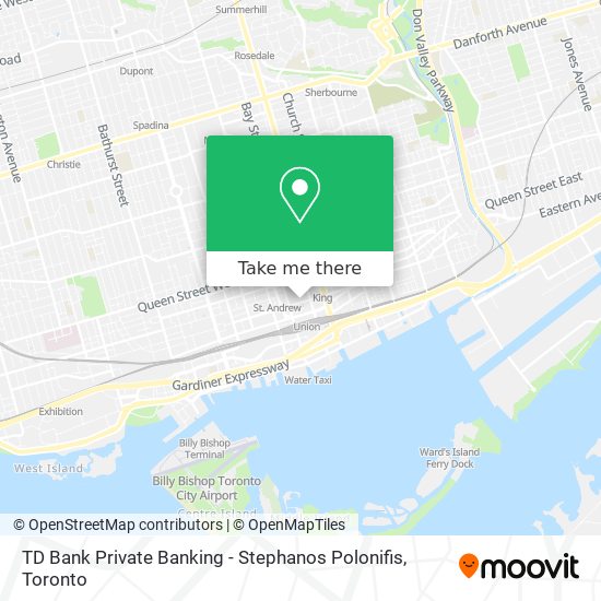TD Bank Private Banking - Stephanos Polonifis map