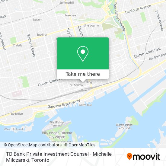 TD Bank Private Investment Counsel - Michelle Milczarski map