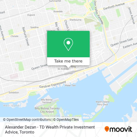 Alexander Dezan - TD Wealth Private Investment Advice map