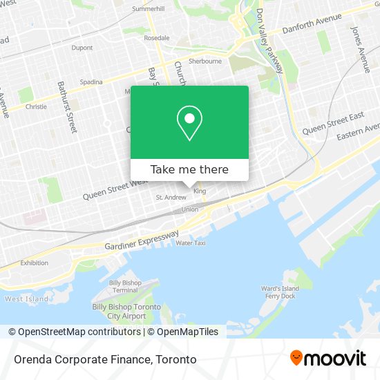 Orenda Corporate Finance map