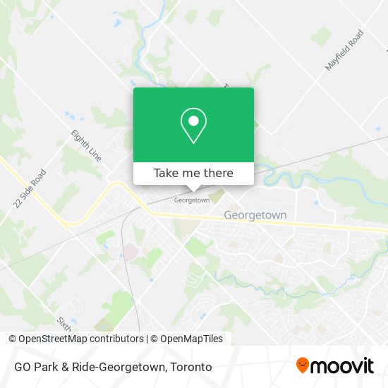 GO Park & Ride-Georgetown map