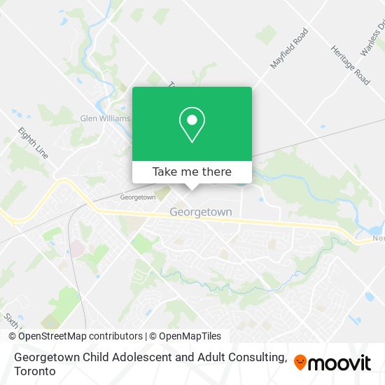 Georgetown Child Adolescent and Adult Consulting map