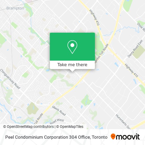 Peel Condominium Corporation 304 Office map