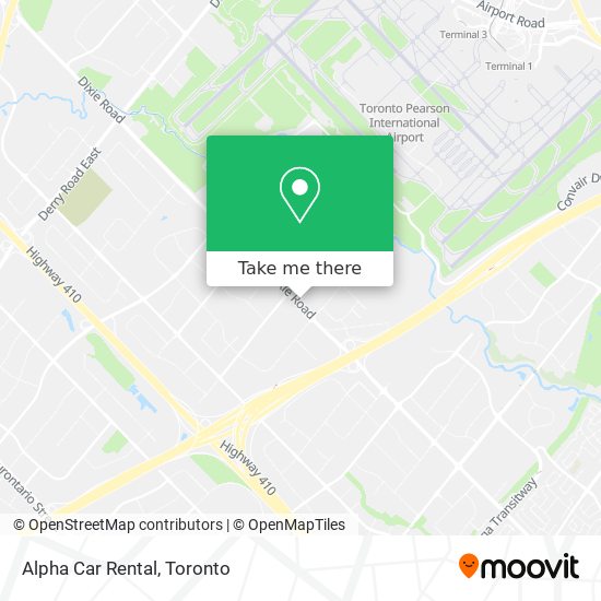 Alpha Car Rental map