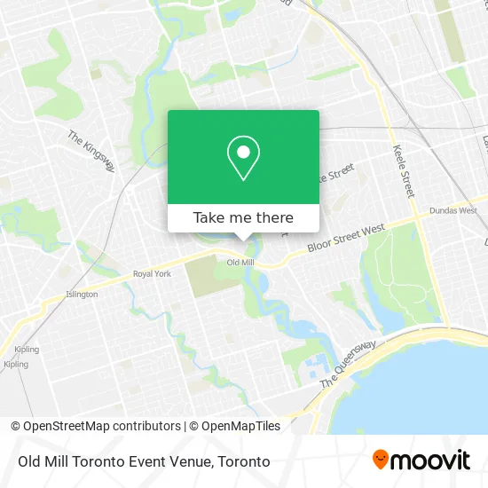Old Mill Toronto Event Venue map