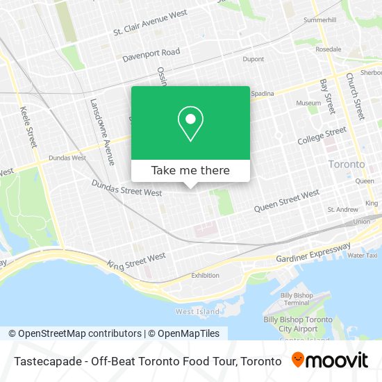 Tastecapade - Off-Beat Toronto Food Tour map