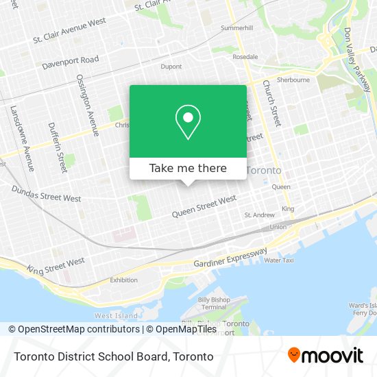 Toronto District School Board map