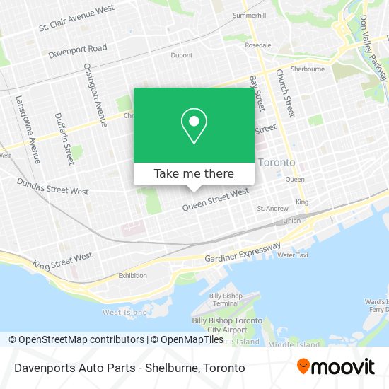 Davenports Auto Parts - Shelburne map