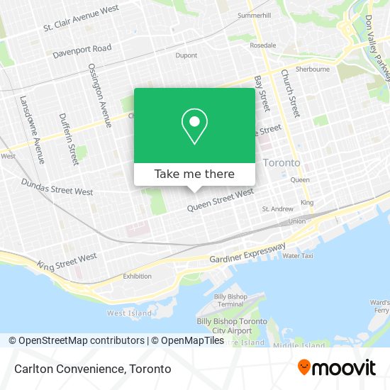 Carlton Convenience map