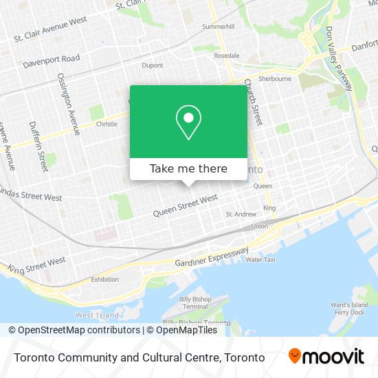 Toronto Community and Cultural Centre map
