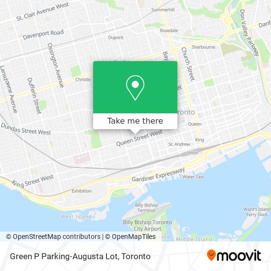Green P Parking-Augusta Lot map