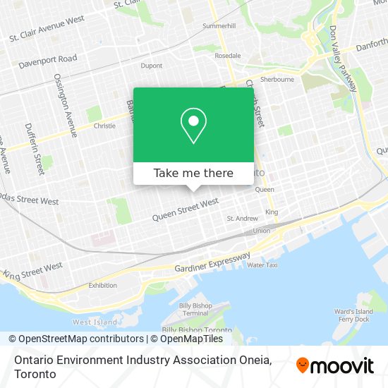 Ontario Environment Industry Association Oneia map