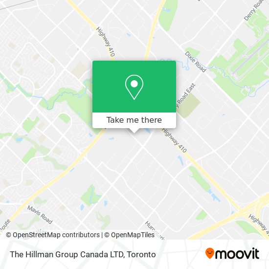 The Hillman Group Canada LTD map
