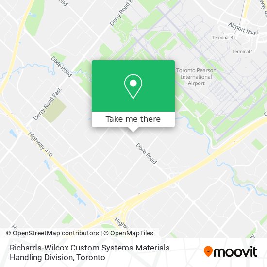 Richards-Wilcox Custom Systems Materials Handling Division map