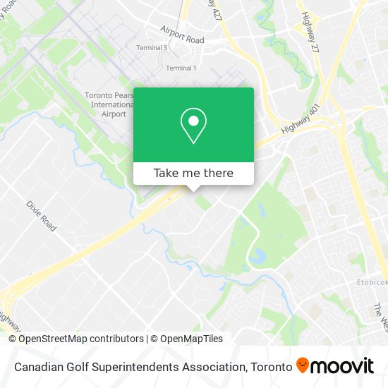 Canadian Golf Superintendents Association map