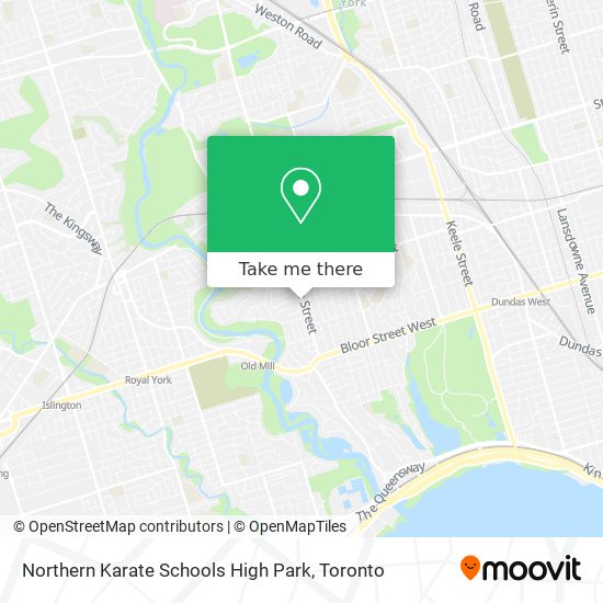 Northern Karate Schools High Park map