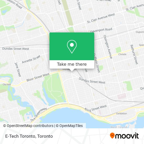 E-Tech Toronto map