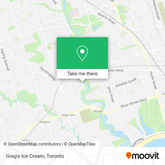 Greg's Ice Cream map