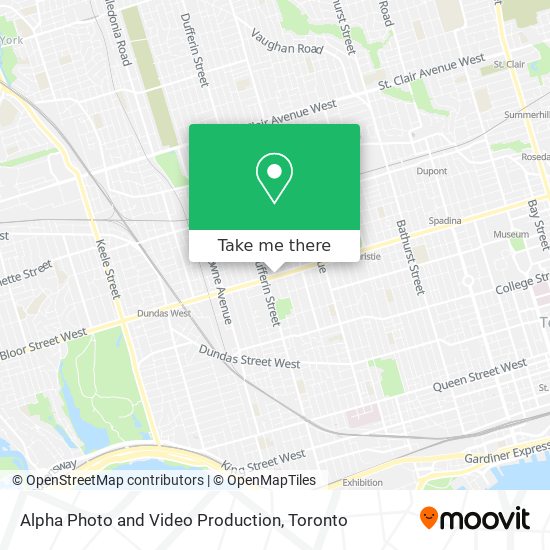 Alpha Photo and Video Production map