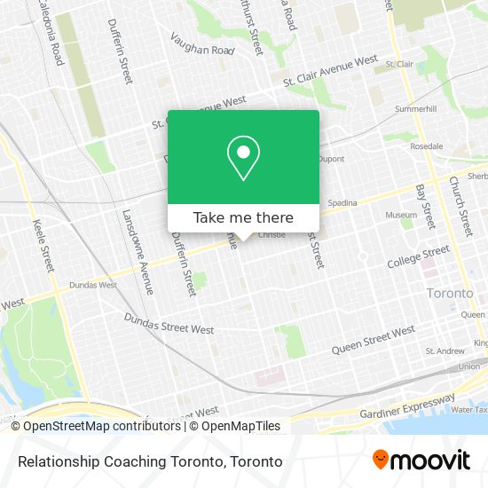 Relationship Coaching Toronto map