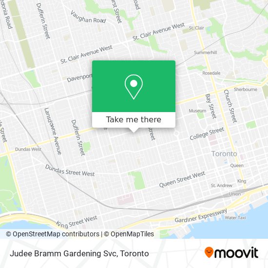 Judee Bramm Gardening Svc map