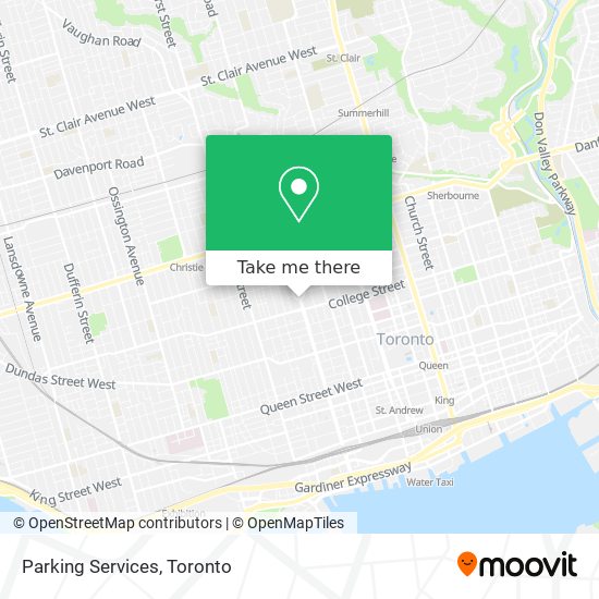 Parking Services map