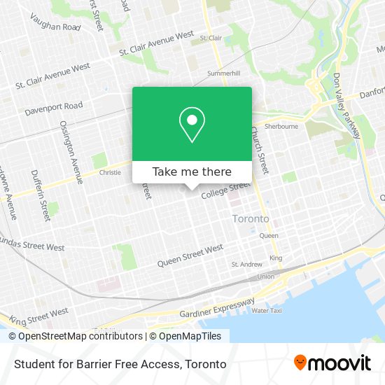 Student for Barrier Free Access map