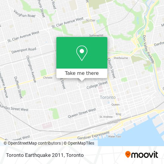 Toronto Earthquake 2011 plan