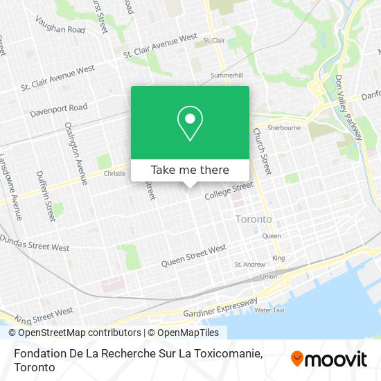 Fondation De La Recherche Sur La Toxicomanie map