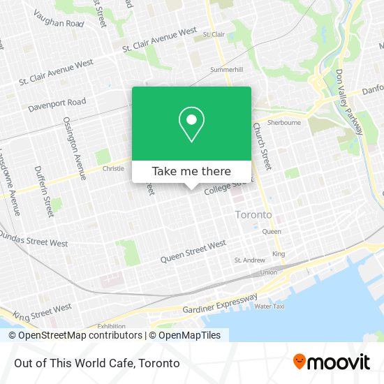 Out of This World Cafe map