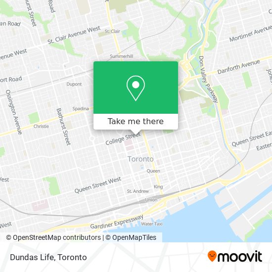 Dundas Life map