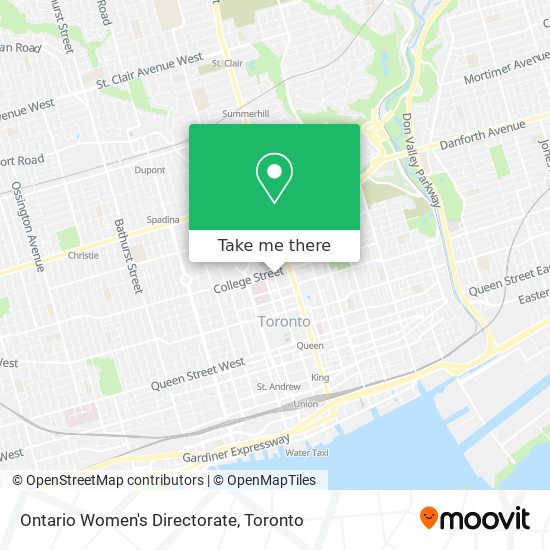 Ontario Women's Directorate plan