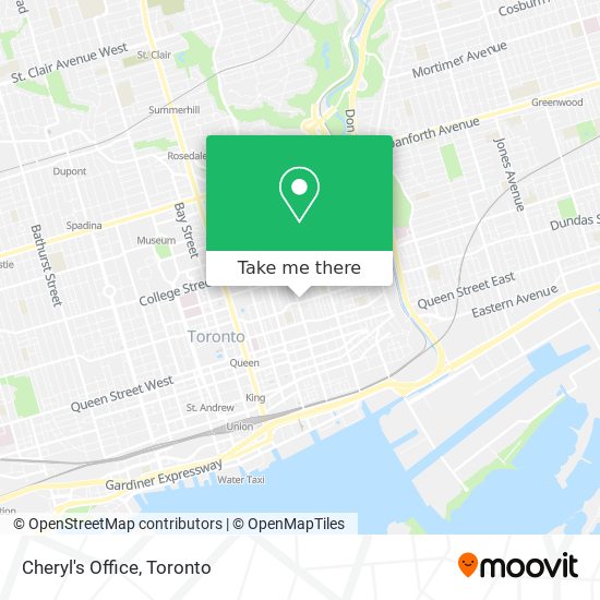 Cheryl's Office map