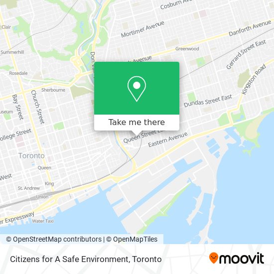 Citizens for A Safe Environment map