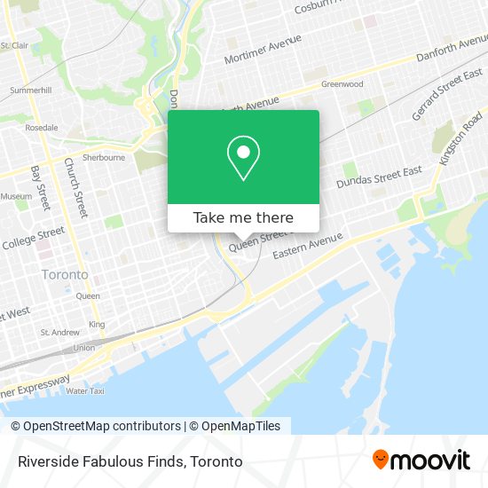 Riverside Fabulous Finds map