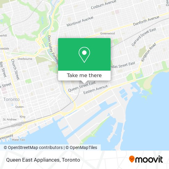 Queen East Appliances map