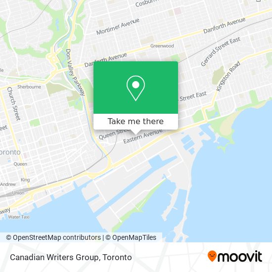 Canadian Writers Group map