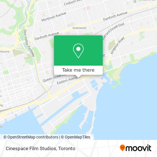 Cinespace Film Studios map
