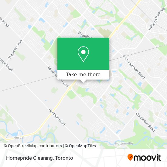 Homepride Cleaning map