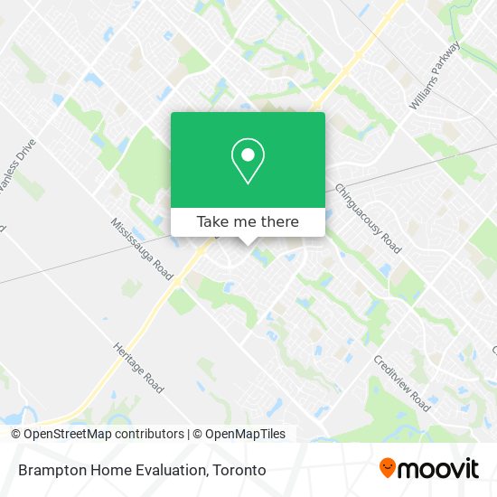 Brampton Home Evaluation map