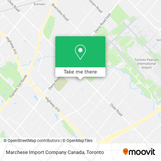 Marchese Import Company Canada map