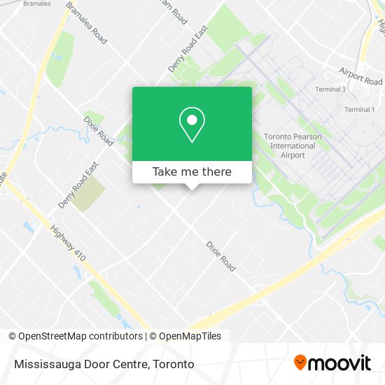 Mississauga Door Centre map