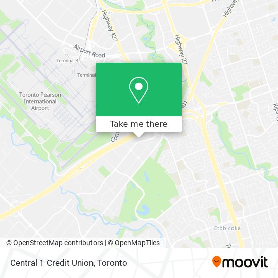 Central 1 Credit Union map