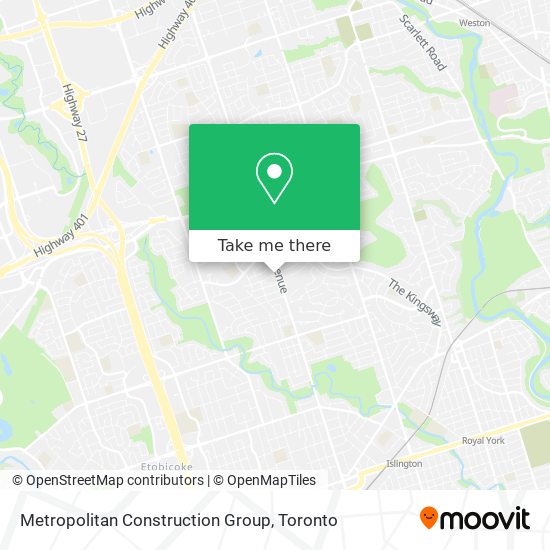 Metropolitan Construction Group map