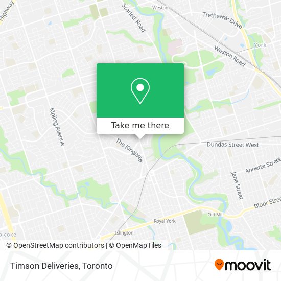 Timson Deliveries map