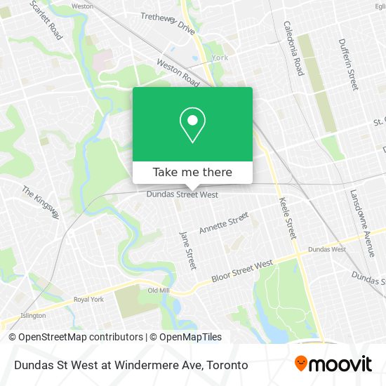 Dundas St West at Windermere Ave plan