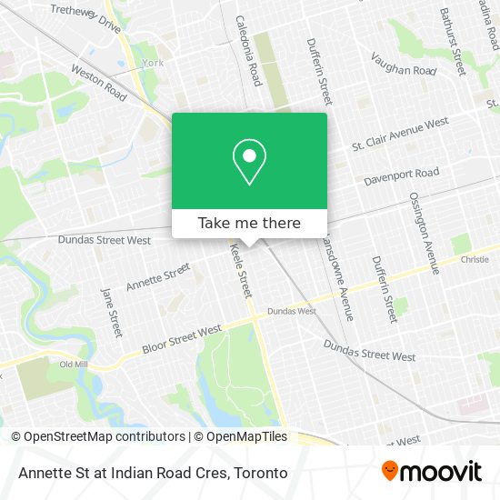 Annette St at Indian Road Cres plan