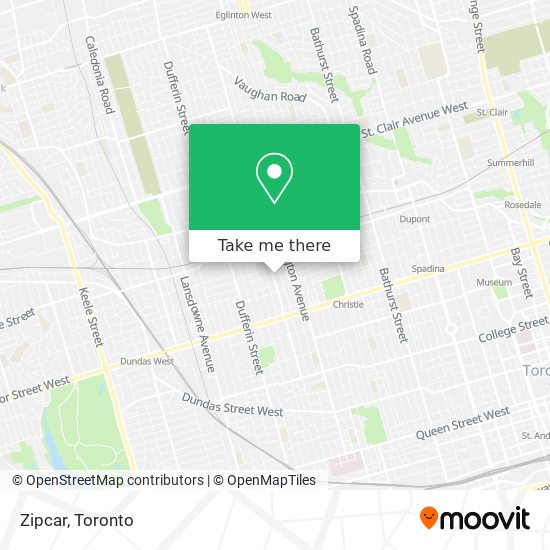 Zipcar map